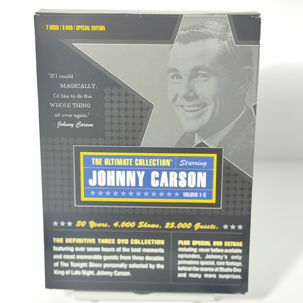The Ultimate Johnny Carson Collection Volumes 1-3 DVD Set 30 Years 4000 Shows